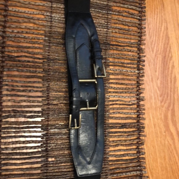 WCM LEATHER MULTI BUCKLE BLACk BELT - Picture 12 of 15